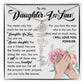 Daughter In Law Gift, Custom Name Flower Necklace
