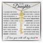To My Daughter "You Have Blossomed" Flower Name Necklace