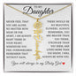 To My Daughter "I Will Always Be With You" Flower Name Necklace