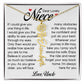 Niece Gift, Name Flower Necklace