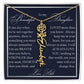To My Beautiful Daughter, Name Flower Necklace