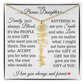 To My Bonus Daughter" Life Gave Me The Gift of You" Name Flower Necklace