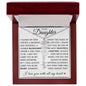 To My Daughter "You Have Blossomed" Flower Name Necklace