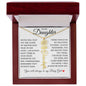 To My Daughter "I Will Always Be With You" Flower Name Necklace