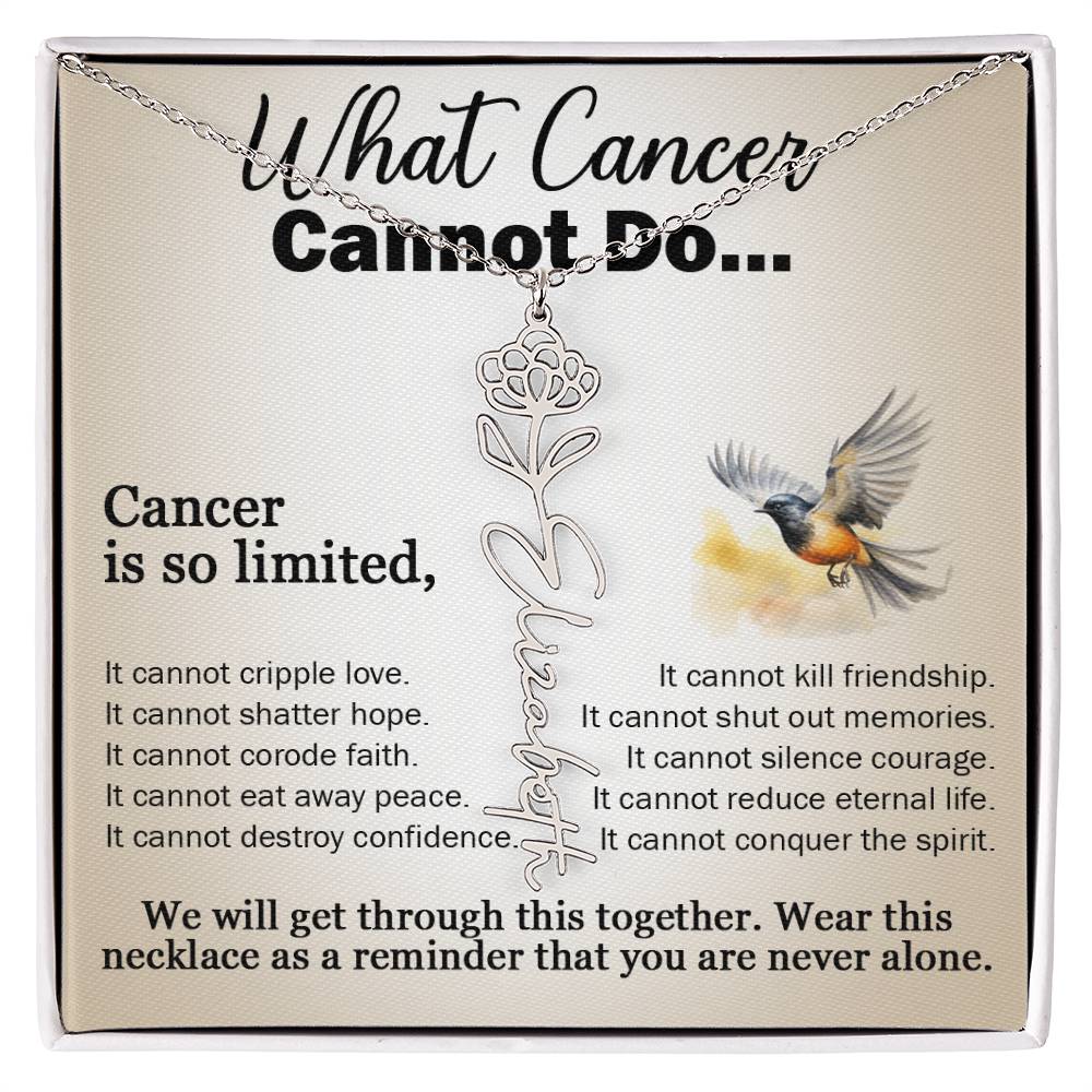 Cancer Gifts for Women, Jewelry for Cancer Survivor, Inspirational Necklaces with Meaningful Caring Message Card and Gift Box, Cancer Gifts for Friends, Mom, Daughter, Patients