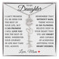 To My Daughter "No Rain No Flowers" Custom Flower Name Necklace