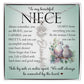 Niece Gift, Name Flower Necklace