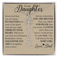 To My Daughter, Name Flower Necklace