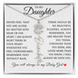 To My Daughter "I Will Always Be With You" Flower Name Necklace