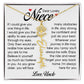 Niece Gift, Name Flower Necklace