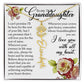 To My Granddaughter, Name Flower Necklace