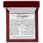 To My Daughter "You Have Blossomed" Flower Name Necklace