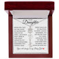 To My Daughter "I Will Always Be With You" Flower Name Necklace