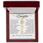 To My Daughter "I Will Always Be With You" Flower Name Necklace