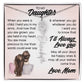 To My Daughter, Name Flower Necklace