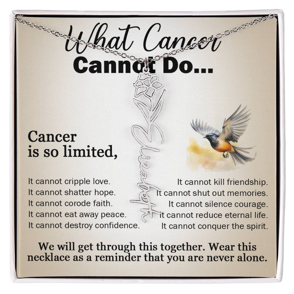Cancer Gifts for Women, Jewelry for Cancer Survivor, Inspirational Necklaces with Meaningful Caring Message Card and Gift Box, Cancer Gifts for Friends, Mom, Daughter, Patients
