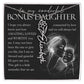 Bonus Daughter Gift, Custom Name Flower Necklace