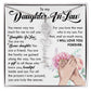 Daughter In Law Gift, Custom Name Flower Necklace