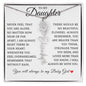 To My Daughter "I Will Always Be With You" Flower Name Necklace