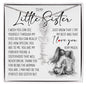 To My Little Sister, Name Flower Necklace