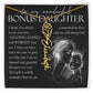 Bonus Daughter Gift, Custom Name Flower Necklace