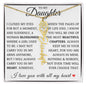 To My Daughter "You Have Blossomed" Flower Name Necklace