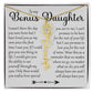 Bonus Daughter Gift, Name Flower Necklace