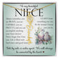 Niece Gift, Name Flower Necklace