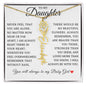 To My Daughter "I Will Always Be With You" Flower Name Necklace