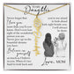 To My Daughter, Birth Flower Name Necklace