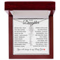 To My Daughter "I Will Always Be With You" Flower Name Necklace