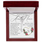 Aunt and Niece Gift, Name Flower Necklace
