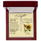 To My Daughter, Name Flower Necklace
