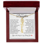 To My Daughter "I Will Always Be With You" Flower Name Necklace