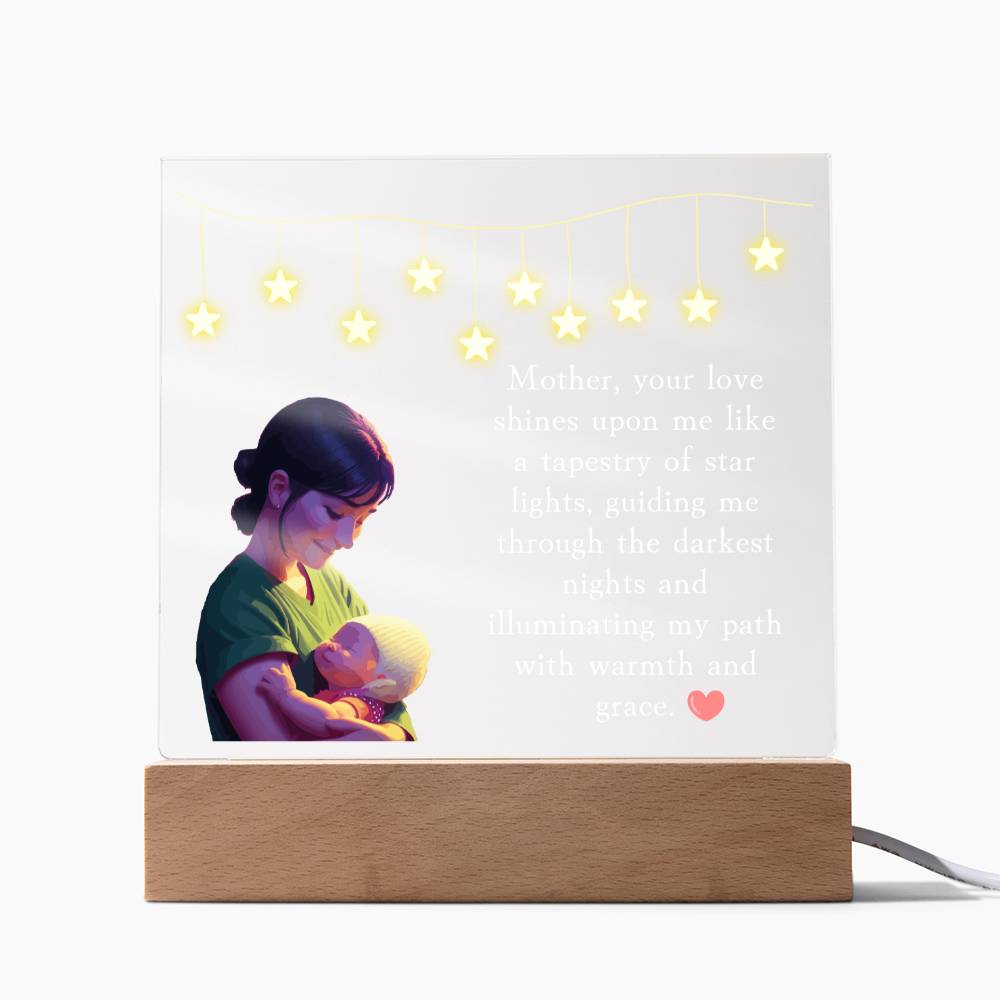 Mom Plaque, Acrylic Square Plaque