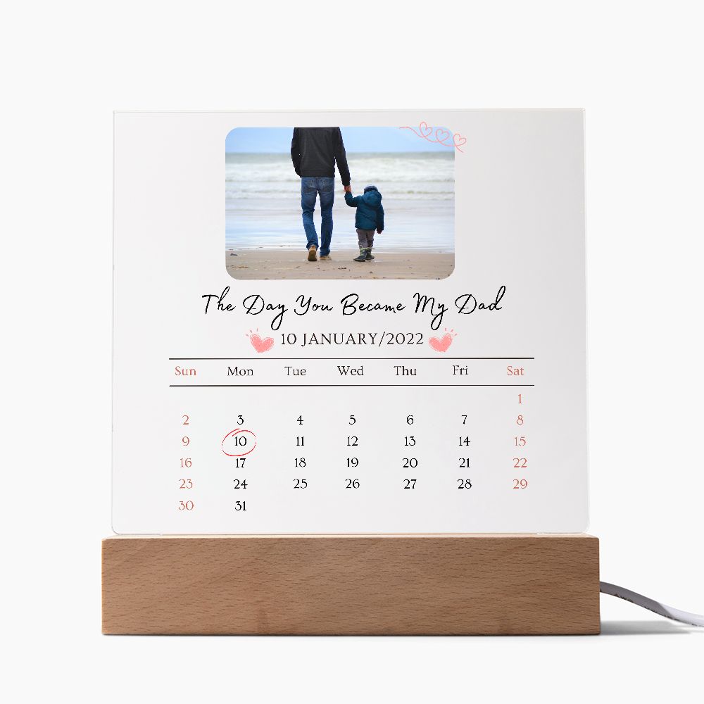 The Day You Became My Dad Acrylic Plaque