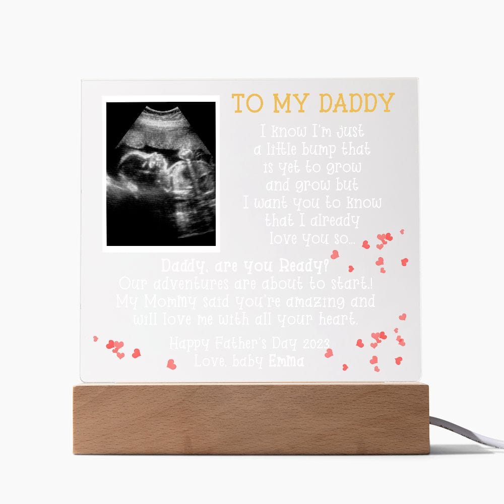 Sonogram Acrylic Plaque for Soon to Be Dad