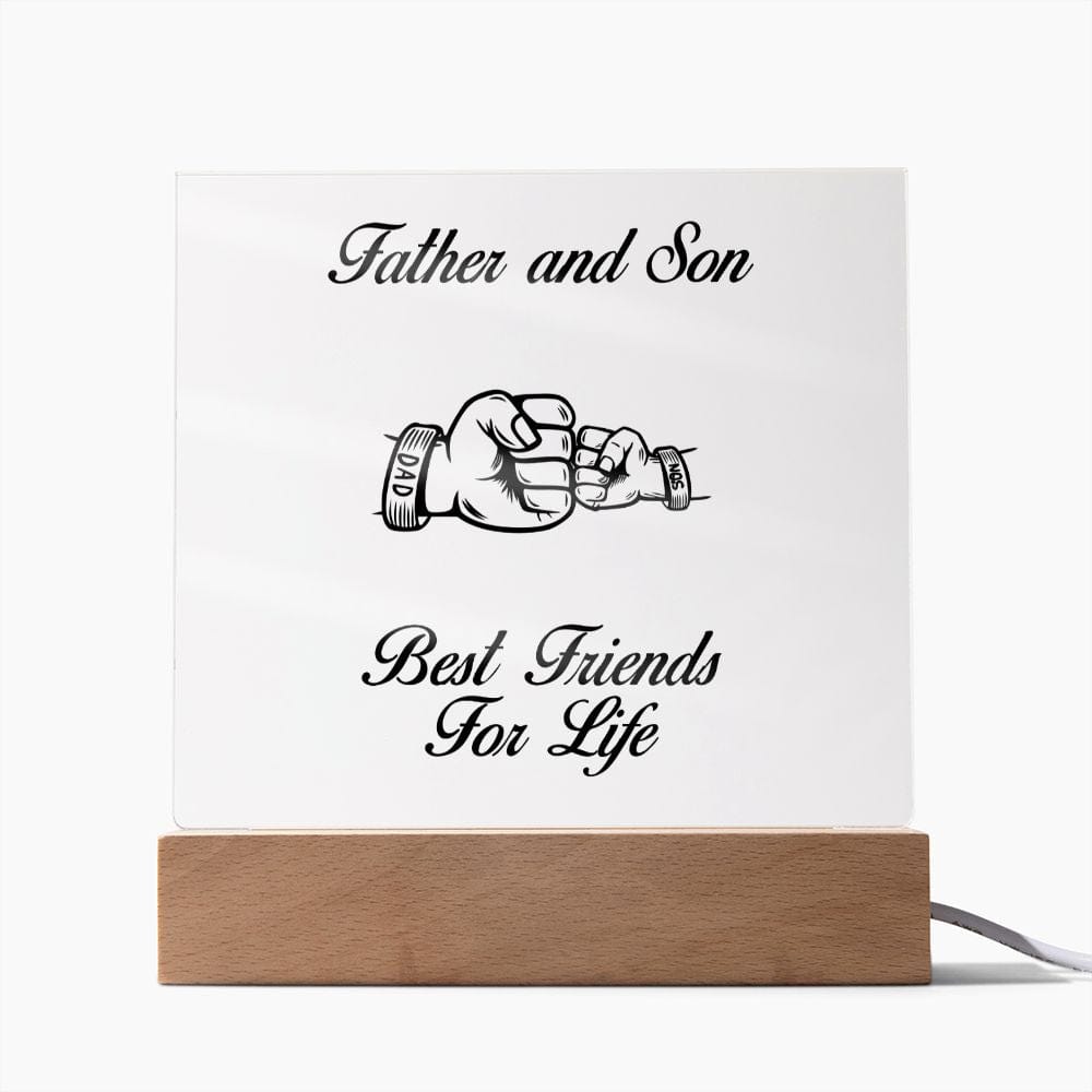 Father and Son Gift, LED Acrylic Plaque