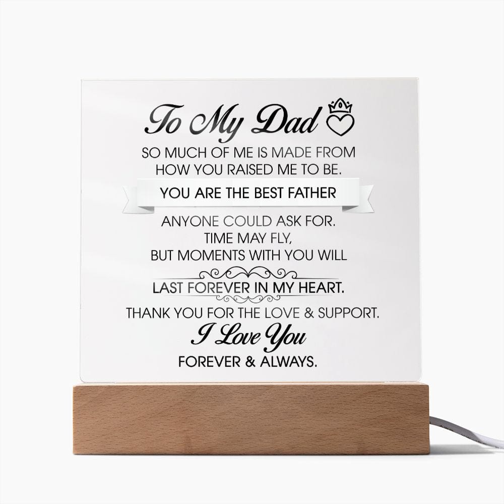 To My Dad Gift, Acrylic Plaque