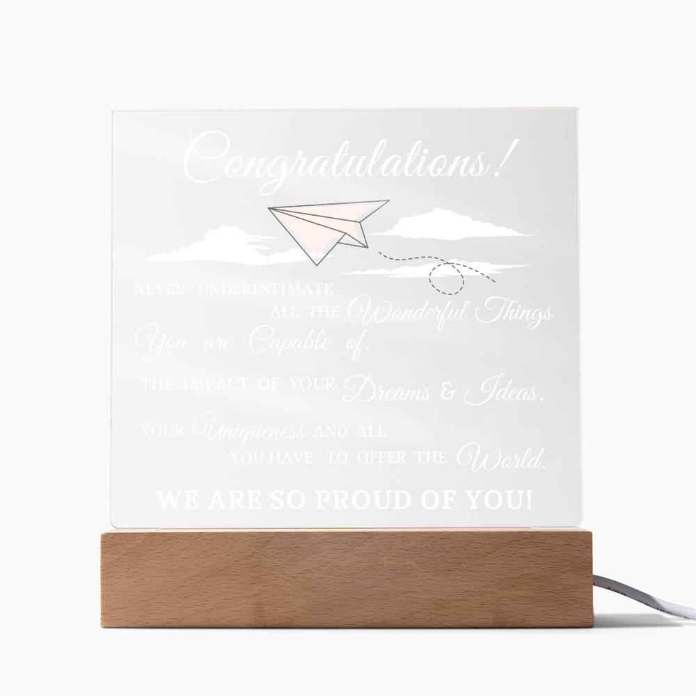 Graduation Gift, Acrylic Plaque