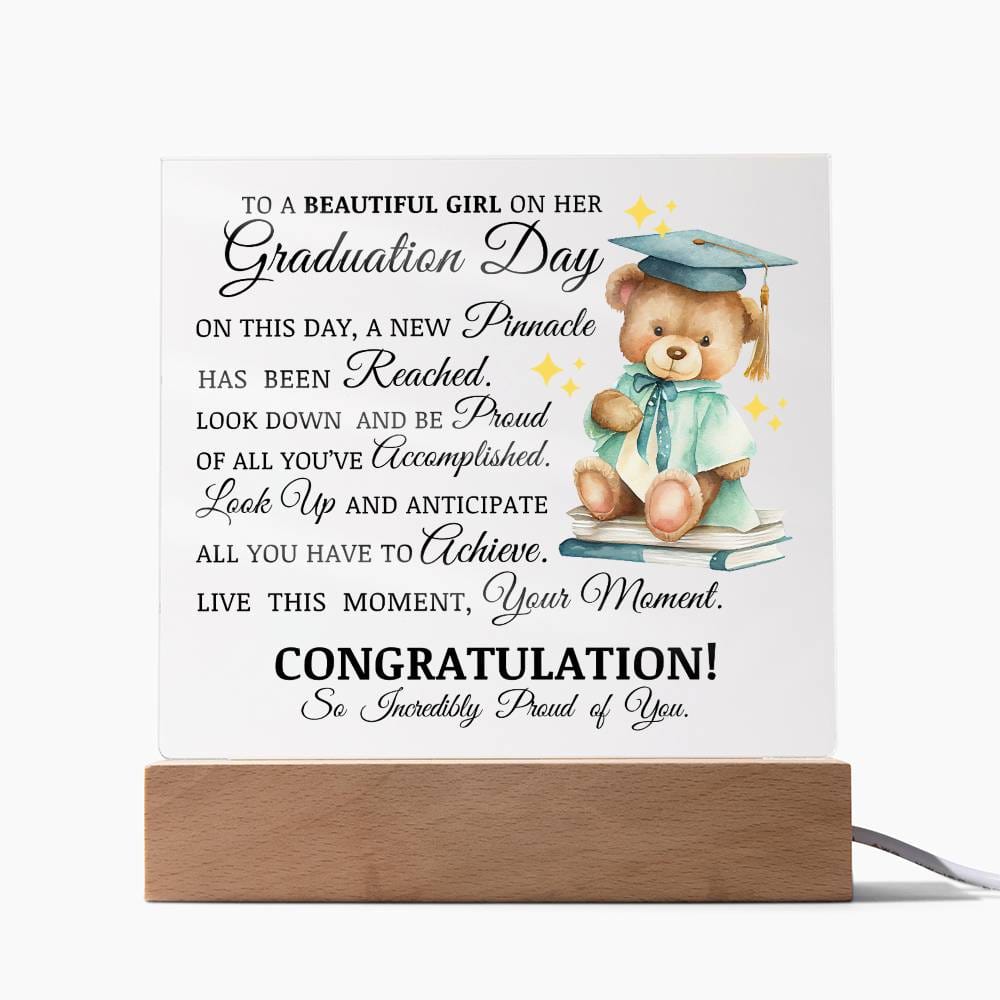 Graduation Gift for Her, Acrylic Plaque