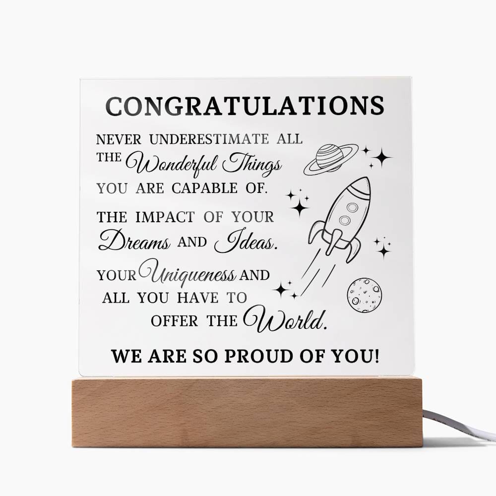 Graduation Gift, Acrylic Plaque