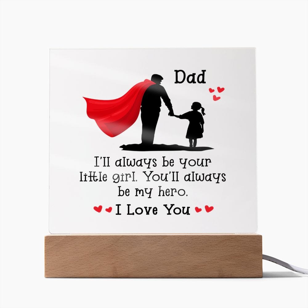 Best Dad Gift, LED Acrylic Plaque