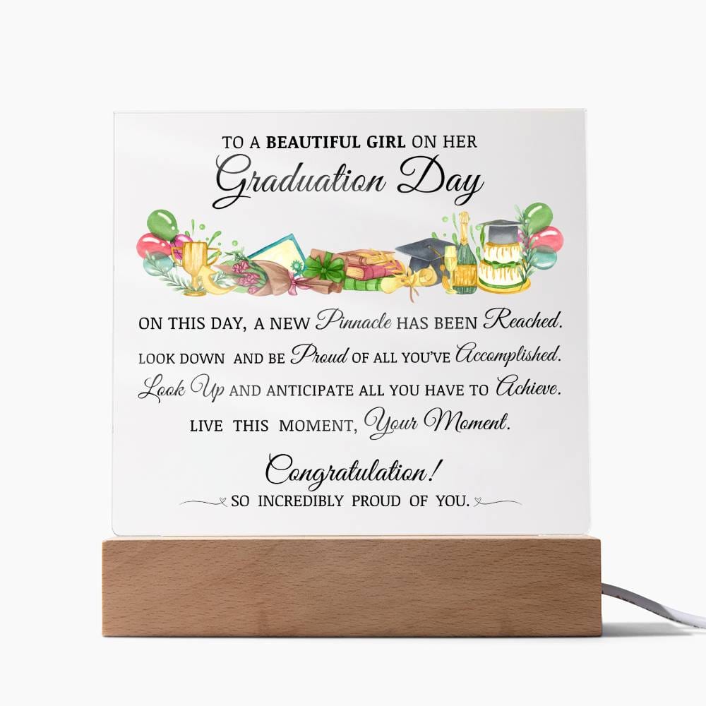 Graduation Gift for Her, Acrylic Plaque