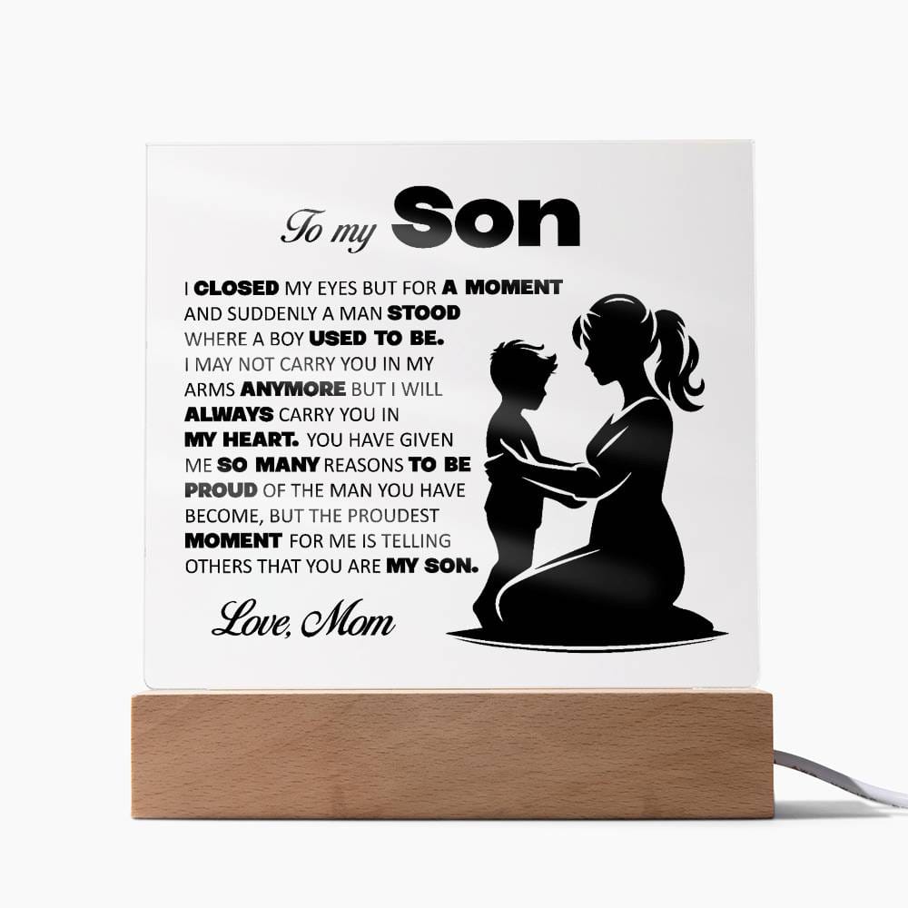 To My Son, Acrylic Plaque