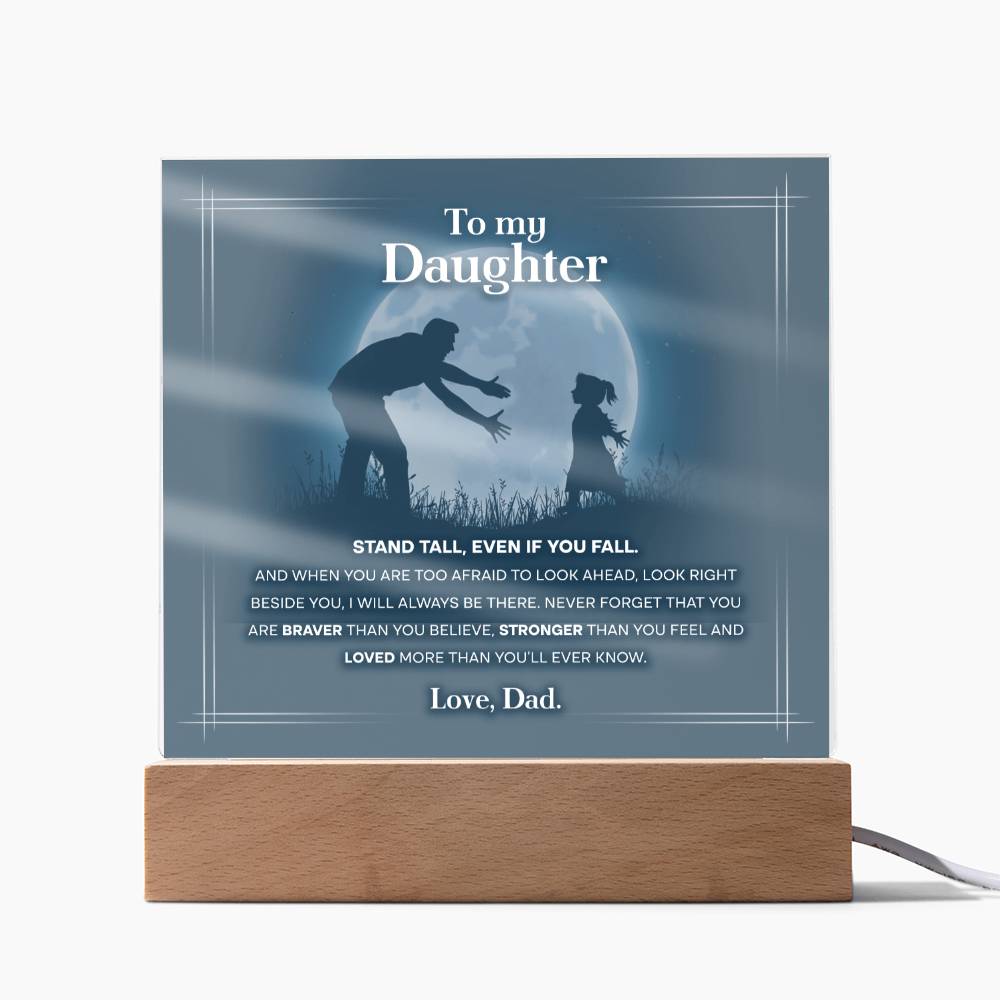 To My Daughter, Acrylic Square Plaque
