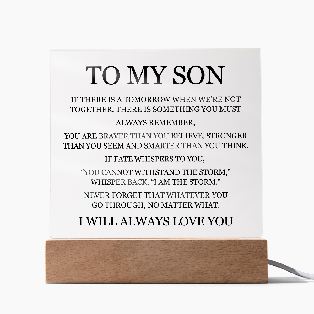 To My Son - "I Will Always Love You"