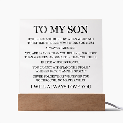 To My Son - "I Will Always Love You"