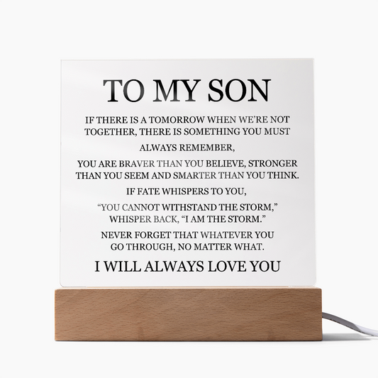 To My Son - "I Will Always Love You"