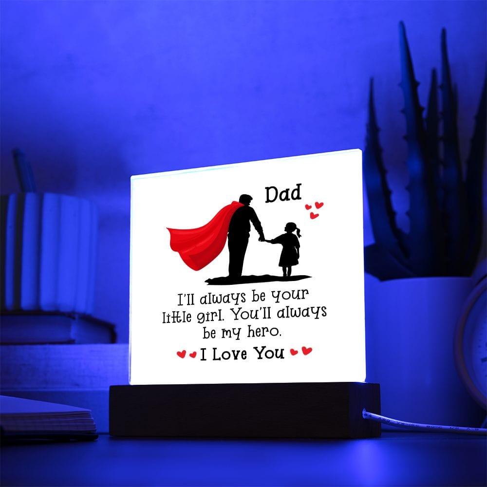 Best Dad Gift, LED Acrylic Plaque